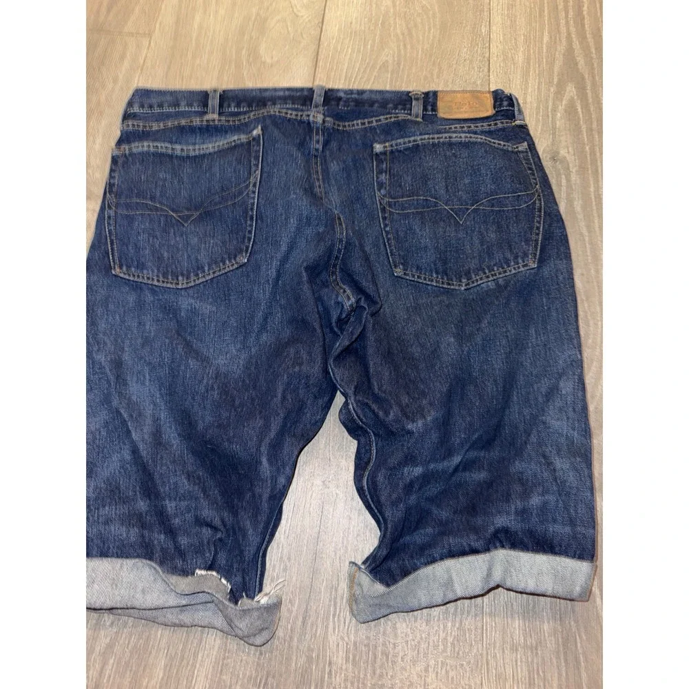 Polo Ralph Lauren Hampton Relaxed Straight Mens Denim jorts shorts Dark Blue 40